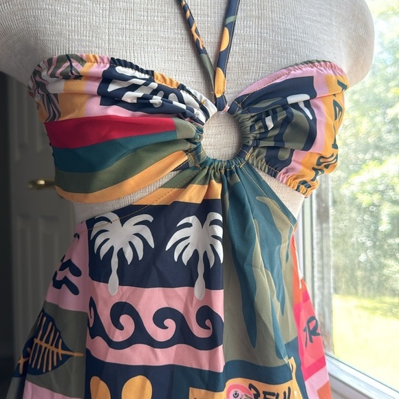 Sundress with Tropical Print - Picture 2 of 4